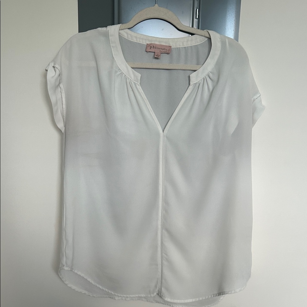 Philosophy White Blouse